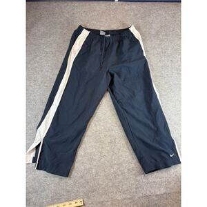 Vintage 90s Nike Windbreaker Track Pants Boys Large Black Swoosh Hem Training